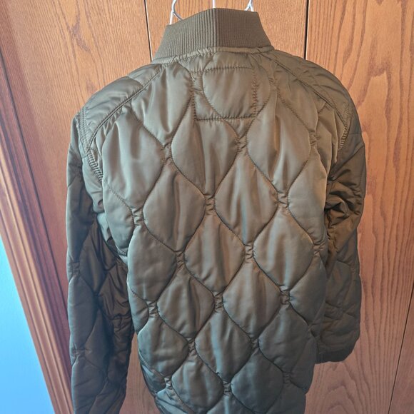 Old Navy Quilted Zip Jacket Womens Medium M Excellent Condition Green - Picture 10 of 12